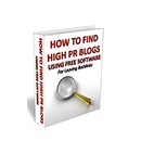 How To Find High PR Blogs